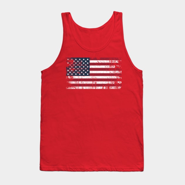 American flag vintage Tank Top by Polynesian Vibes